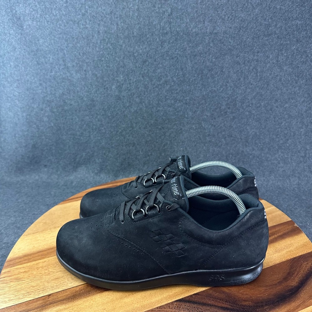 SAS Free Time Womens 10 M Black Nubuck Leather Walking Shoes Sneakers 2854108 - Picture 7 of 13